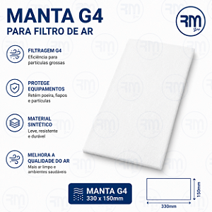 Manta filtrante G4 330 x 150 mm ( MANTA G4 )