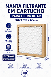 Filtro Cartucho 376 X 376 X 65 mm MANTA G4