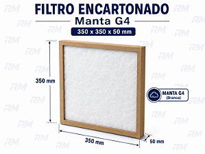 Filtro Cartucho 350 X 350 X 50mm MANTA G4