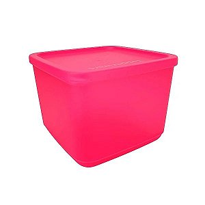 Refri Line Quadrado 1 litro Rosa Tupperware