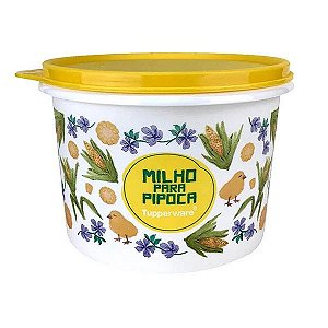 Tupper Caixa Milho para Pipoca 1 kg Floral Tupperware