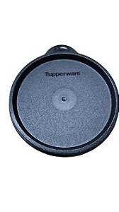 Tampa 11cm Redondinha Caçulinha Preta Tupperware