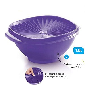 Tigela Tupperware Sensação 1,8 litros Roxo Berry Blis