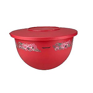 Tigela Murano 1,3 litros Orquídea Rosa Tupperware