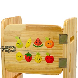 Impressão de Frutas para Torres de Aprendizagem Madeira de Brincar