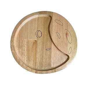 Pratinho Infantil - Lua - Madeira de Brincar