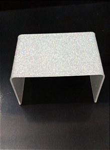SUPORTE P ALTO ACRÍLICO PUPURINA HOLOGRÁFICA 14x10x8cm