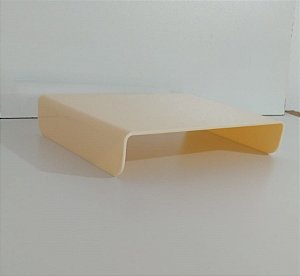 SUPORTE ACRÍLICO M BAIXO BEGES 24x17x4cm