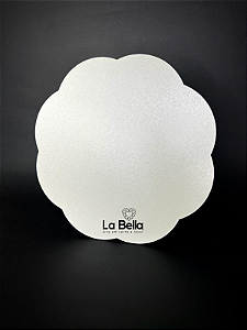 PRATO DE BOLO EM MDF BRANCO LISO MODELO 5