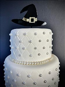 TOPO DE BOLO CHAPÉU DA BRUXA - HALLOWEEN