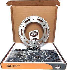 KIT RELAÇÃO BROS 150 COM RETENTOR HARDT NXR 150 BROS