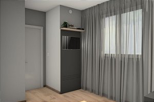 Painel de TV para Dormitório de Casal - Modelo 1