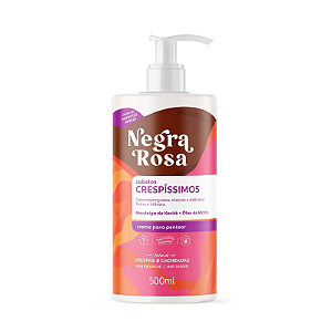 Creme Para Pentear Cabelos Crespíssimos - Negra Rosa - 500ml
