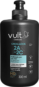 Creme de Pentear Hidradefinição - Cabelos Ondulados 2A a 2C - Vult - 300ml