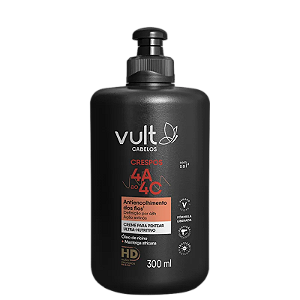 Creme de Pentear Ultra Nutritivo - Cabelos Crespos 4A a 4C - Vult - 300ml