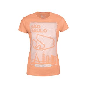 Camiseta Feminina São Paulo Coral