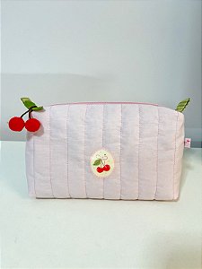 Necessaire Cherry Rosa/Verde