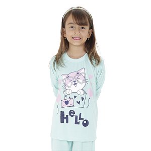 Pijama Fem. Infantil Lisos Variados (Ref. 5049)