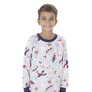Pijama Mas. Infantil Estampas Variadas (Ref. 6019)