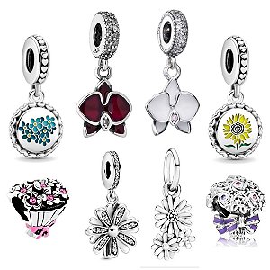Berloque Em Prata 925 P/ Pulseiras Pandora E Vivara