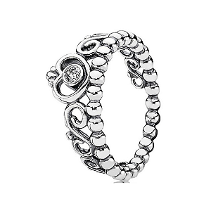Anel Inspiração Tiara de Princesa Pandora | Prata