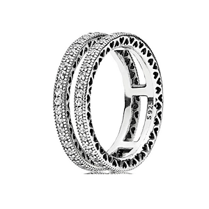 Anel Feminino Sofisticado: Prata 925 com Pedras