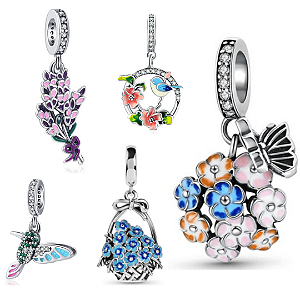 Berloque em prata para Pulseiras Pandora E Vivara