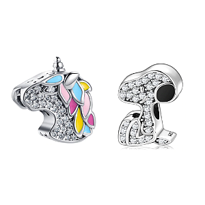Berloque Unicòrnio P/ Pulseiras Pandora | Prata