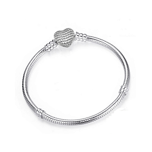 Bracelete Pulseira Flexível Compatível Pandora para Berloques | Prata