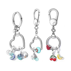 Chaveiro Porta Charm p/ Pandora | Prata