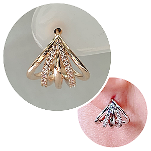 Brinco Cinco Fios Ear Cuff
