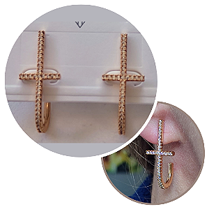 Brinco Ear Hook Cruz