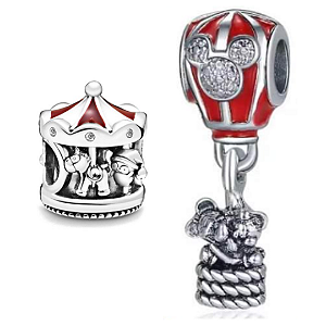 Berloque Mickey Minnie p/ Pandora | Prata