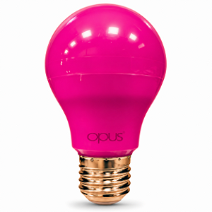 Lâmpada LED Bulbo 6W Luz Rosa E27 Decorativa Opus LP-35697