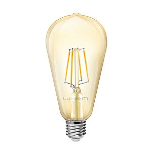 Lâmpada Vintage Filamento Pera ST64 LED 4w 2400k Bivolt LLFP204B