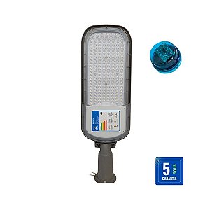 Luminária LED Pública 200w 5000k Inmetro C/ Base 3 Pinos Bivolt 48LEDST200R0