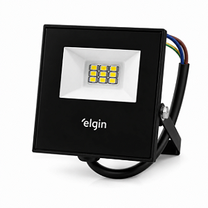 Refletor LED 10W 6500K Branco Frio IP66 À Prova D'Água Bivolt Elgin 1430E