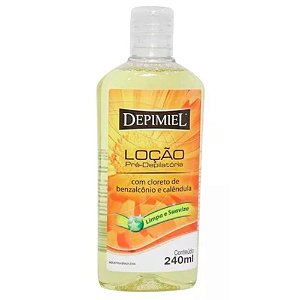 Loção Pré Depilatório Calêndula Suaviza Limpa Depimiel 240ml