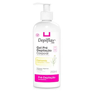 Gel Pré Depilação Corporal Camomila Pré Pil Depilflax 250 ml