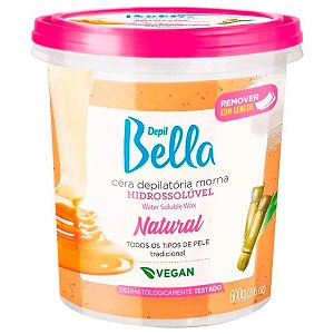 Cera Depil Bella Hidrossoluvel 600G Wax Fragrância Natural