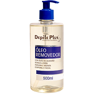 Óleo Hidratante Removedor de Cera Algodão 500ml Depile Plus
