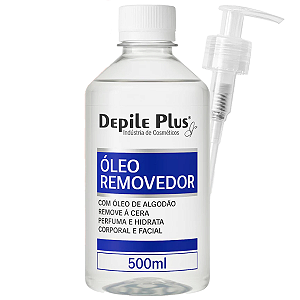 Óleo Hidratante Removedor de Cera Algodão 500ml Depile Plus