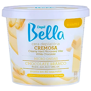 Cera Micro-ondas Cremosa Chocolate Branco Depil Bella 100g