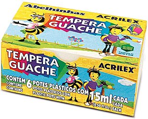 Tempera guache 6 Cores acrilex