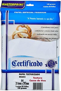 Papel A4 Casca De Ovo Branco 180g