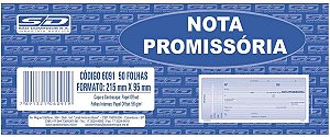 Talão Nota  promissória 50 folhas