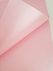 Papel Perolado Rosa A4 180g 20Fls