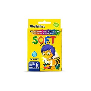 Massa de Modelar Soft 90Gr 6 Cores Acrilex