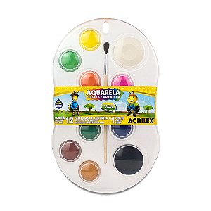 Aquarela Acrilex C/12 Cores