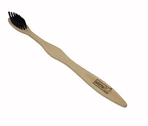 Escova Dental Bambu com Carvão Ativado uNeVie - adulto